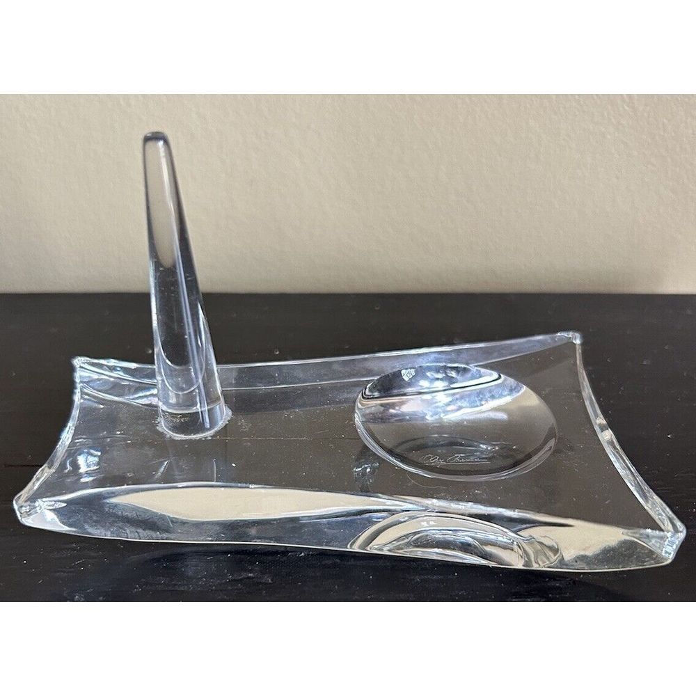 Signed‎ Long Oleg Cassini Crystal Ring Holder